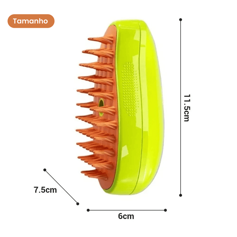 Escova A Vapor 3 Em 1 para gatos